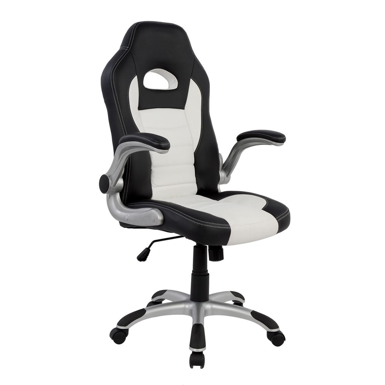 Καρέκλα γραφείου Pero Μαύρο με λευκό